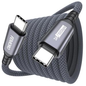 FEMORO 15ft USB C Cable Extra Long 5Gbps High Speed Data Transfer 60W Fast Charging, USB 3.1 Type C Cord 15-Foot for PS5 Xbox Switch Quest iPhone 17/16/15 Android Phone iPad Laptop