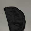 2Pcs Silk Bonnet for Sleeping, Satin Hair Bonnets, Soft Elastic Band Silk Sleep Cap, Hair Wrap for Women(Black)