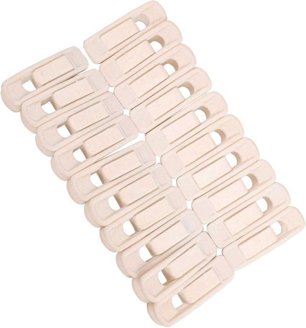 20pcs Skirt Hangers Clips Pants Hangers Drying Rack Clips Laundry for Clothing