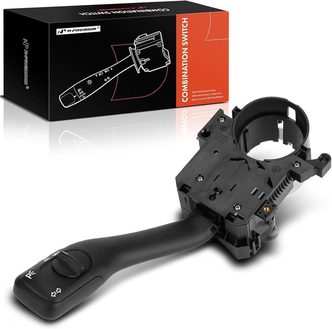 A-Premium Turn Signal Switch, Parking Light Multifunction Switch Lever Compatible with Volkswagen Jetta 1999-2004, Passat 1998-2005, Golf 1999-2002