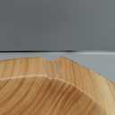 Wooden Bowl Decorative Natural Wood Fruit Bowls, Irregular Creative Wood Bowl, Rustic Hand Carved Candy Snack Keys Serving Bowls for Home Decor (12"-14" Diameter)