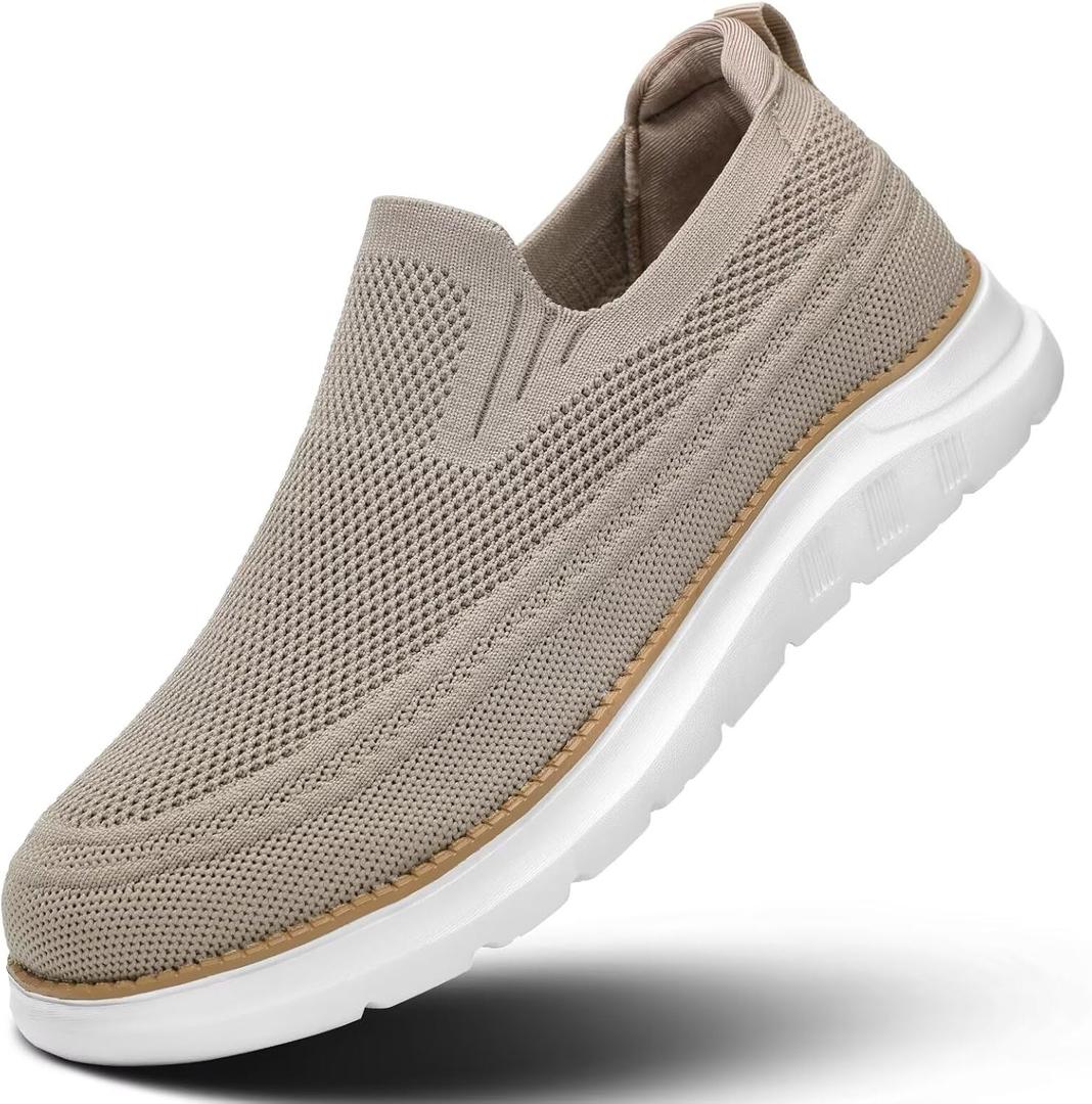 Men's Walking Boat Shoes Slip On Casual Loafers Non Slip Comfortable Lightweight Work Driving Shoes 10.5