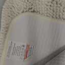 OLANLY Bathroom Rugs 24x16, Extra Soft Absorbent Chenille Bath Rugs, Rubber Backing Quick Dry, Machine Washable Bath Mats for Bathroom Floor, Tub and Shower, Home Decor Accessories, Ivory