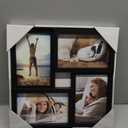 Malden 4-Opening Matted Collage Frame, Displays Four 4x6 Photos, Black