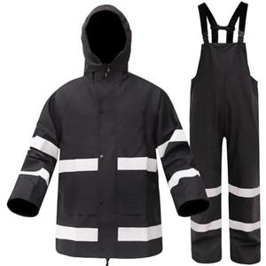 Rizzon Rain Suits for Men Women Waterproof Heavy Duty Rain Gear Hi-Vis Rain Jacket & Pants for Fishing, Camping XXL