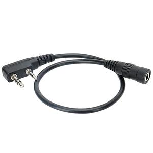 BAOFENG Walkie Talkies Earpiece Adapter Accessories Ham Radio Headset 2 Pin to 3.5mm Compatible UV-5R Mini BF-F8HP PRO 5RM UV-32 UV-5G Plus DM-32 Quangsheng UV-K5 8 UV-K6 K5PLUS Two Way Radio