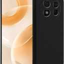 Silicone Case for Ulefone Note 15, Silky-Soft Touch Full-Body Protective Case, Shockproof Bumper Protection Cover with Microfiber Lining (Black)