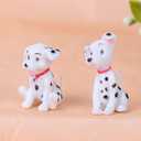 Bygytyo 102 Pieces Mini Animals Dog Miniature Figurines, Fairy Garden Miniature Moss Landscape DIY Terrarium Crafts Ornament Accessories Office Home Decor Gift, White