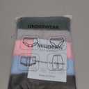 Migbean Womens Seamless Boy Shorts Underwear Soft Stretch Boxer Shorts Briefs No Show Panties 2 Packs Black Grey (Medium, Blue-5pack)