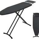 Ironing Board 48x15, Wide Heavy Duty Full Size Iron Board with Retractable Iron Rest, BlissBoard Sturdy Frame with Ultra Thick Padding, Heat-Resistant Cover, Height-Adjustable