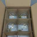 Energetic 12-Pack 4W Dimmable Globe LED Light Bulb, G25 Vintage Light Bulb, 40W Equivalent, 350Lumens, 2700K Soft White, E26 Base, ETL Listed