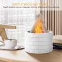 250ml Ultrasonic Fireplace Firewood Flame Fire Bonfire Aroma Diffuser Humidifier, Fake Fireplace Wood Campfire Nightlight Aromatherapy Oil Diffusers, Fall Winter Diffuser for Home Large Room Office