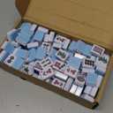 American Mahjong Tiles Set,Mahjong Game Set with 166pcs 1.2 Light Blue Tiles (Tiles Only Set)