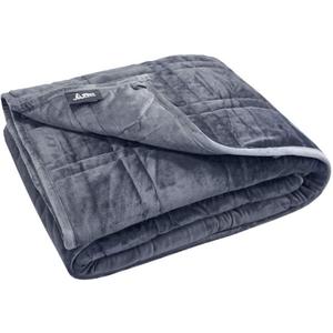 Ultra Plush Weighted Blanket - | *Great for Winter* | Minky Warm Luxury - (60"x80", 15 lb) | Designer Blanket | One Piece Construction | Enjoy Quality Sleep Anywhere, Queen