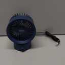 USB Desk Fan Small Quiet, Stepless Speed Flexible Adjust Mini Fans for Home Office Dorm Desktop, Portable Travel Fan Personal Cooling, Plug In USB Powered, Blue