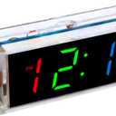 ISolderStore Soldering Practice Kits 4 Digital DIY Clock Kits Color Electronic Clock Kit Solder Practice Kit for Student Child