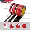 3M Double Sided Tape 2"×16.4ft 5925 Black Mounting Tape Heavy Duty Waterproof Foam Tape Strong Adhesive for RV LED Strip Light Décor