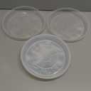 FUIJOL 6 Pack Clear Plant Saucer, Durable Plant Drip Trays Saucers for Pots, No Holes Water Catcher Trays for Indoor Outdoor Planter, Sturdy Base Plate (10", Clear)