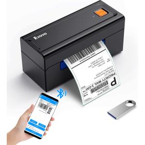 Eyoyo Barcode Bluetooth Label Printer, 4x6 Shipping Thermal Label Printer, High-Speed Product Package Paper Printer for Small Business, Compatible with USPS,Postage,Address,Mailing,Amazon,Postal,FedEx
