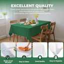 10 Pack Premium Disposable Plastic Tablecloth 54" X 108" Rectangle Table Cover for Birthdays Weddings Christmas Anniversary Buffet Table (Green)