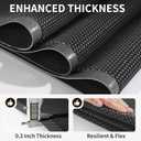 Front Door Mat 20''x31'', Drainage Heavy Duty Dirt Trapping Non-Slip Doormats, Outdoor Rubber Floor Mats, Restaurant Commercial Kitchen Industral Pool Entrance Bar Wet Area, Black
