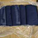 25 Ct of Roll-Up Blankets for Camping, Travel, Outdoors, Beach, Picnics  Dark Blue  Hook + Loop Closure for Easy Use in Cars & on Airplanes  Customizable for Promotions & Events