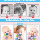 Baby Teething Toys for 0-6 6-12 Months Ages 0-2, Tummy Time Montessori Toys for Babies 0 3 6 9 12 18 Months, Newborn Infant Sensory Toys, Baby Gifts for Boys Girls