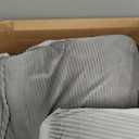 Dog Stairs for High Beds Up to 30" H with Tunnel,Extra Height 27.5" 5-Step Pet Steps for Small Dogs and Cats, Non-Slip Sturdy Dog Ramp with Anti-Tip Safety Strap and Removable Cover (Grey)