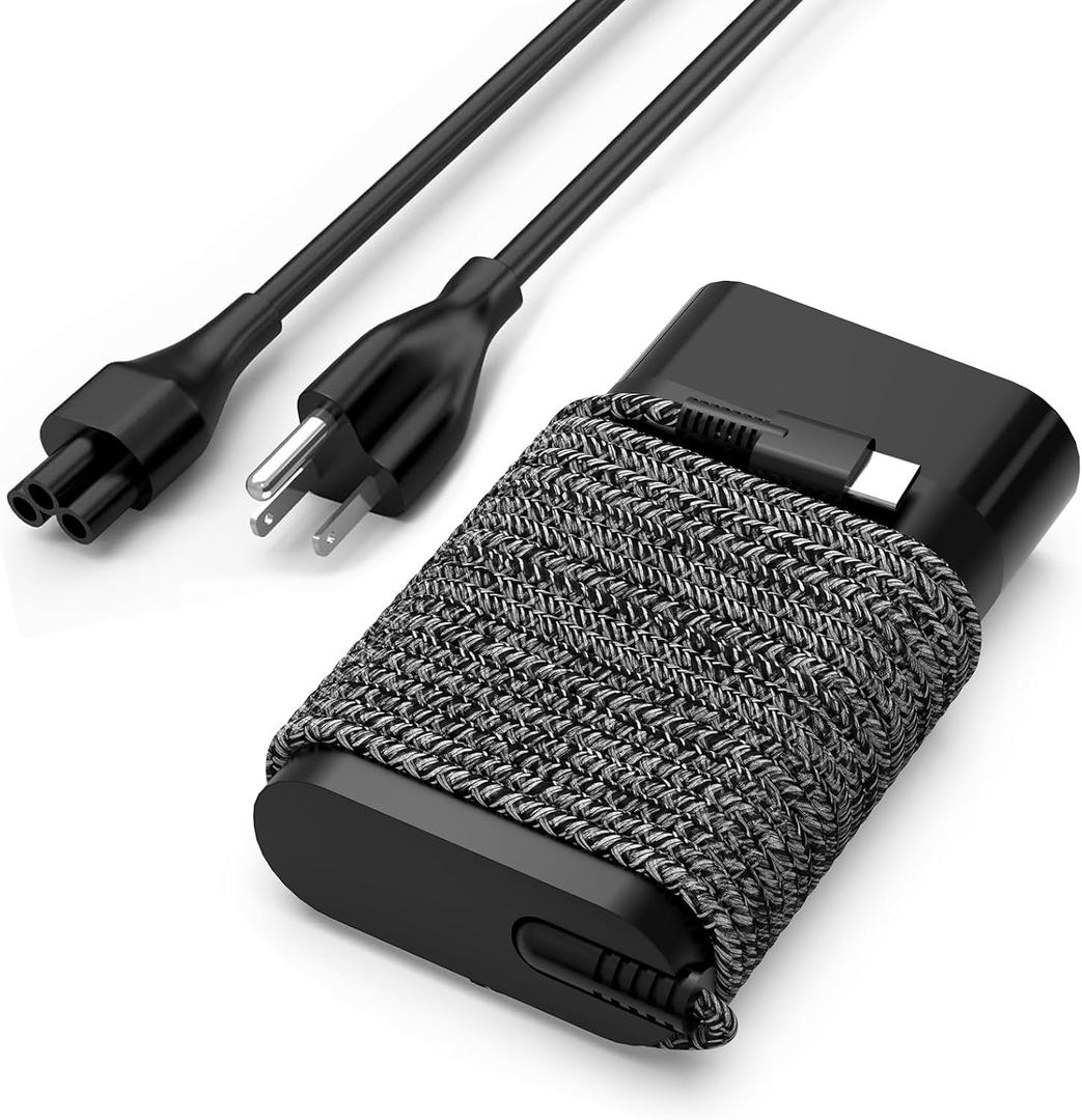 New Slim USB C Omnibook Charger 65W Compatible with HP Omnibook X Flip 14 16 17, Omnibook Ultra Flip 14 Next Gen AI Laptop Type-C Power Adapter Supply Cord