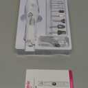 HSKAI Professional Nail Drill Kit: Electric Nail File with LCD & Lamp, Long-Lasting Thick Toenail Grinder, Rechargeable & Cordless Toe Nail Dremel Tools for Women & Men Manicure and Pedicure Gifts