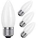 Seigun 4W Frosted Candelabra LED Bulbs, 2700K Warm White, 360 Lumens, E26 LED Bulb 40W Bulbs (6)