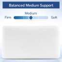DLIGHT BD Slim 3.2" Stomach Sleeping Memory Foam Pillow-Thin, Flat, Soft Yet Supportative for Belly, Back& Stomach Sleepers