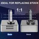 Erato D5S Upgraded Xenon Headlight Bulbs Fit for GMC 2015-2018 Sierra 2500 3500 HD 2018 2019 2020 2021 Terrain 2014 2015 2016 2017 2018 Sierra 1500 Replacement Lamps 35W 6500K White, Pack of 2