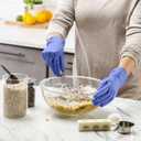 GUSTO [100 Count] Blue Nitrile Disposable Gloves - 4 Mil, Latex & Rubber Free, Non-Sterile Powder Free - Large