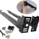 ForoGore Bed Frame Footboard Extension Brackets Set, Footboard Extension Brackets Attachment Kit for Twin, Queen, King Full Size Beds