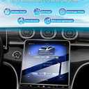 [Upgrade] 2 Pack 11.9-Inch Screen Protector for 2022~ 2025 2026 Mercedes Benz C300 C Class C250 /2023 ~ 2026 GLC300 [No Glare & Fingerprint] Touchscreen 9H Tempered Glass Navigation Radio Screen Protector Benz C300 Accessories