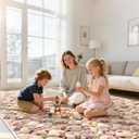 Baby Play Mat - 79" X 63",Premium Thicker Foam One-Piece Machine Washable, Extra Large Anti-Slip Soft Cushioning Foam Playmats for Babies and Toddlers, Foldable Baby Crawling Mat for Playpen