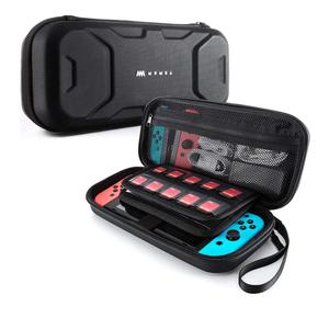 Mumba Carrying Case for Nintendo Switch, Deluxe Protective Travel Carry Case Pouch for Nintendo Switch Console & Accessories [Dual Protection] [Large Capacity] (Black)