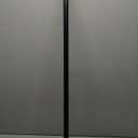 BRIOFOX Industrial Shower Curtain Rod - Never Rust Non-Slip 43-72 Inch Stainless Steel, Matte Black