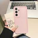 Puxicu Slim Case for Samsung Galaxy A26 5G, Enhanced Camera Protection, Shockproof Skin-Friendly Touch Soft Case Cover for Samsung Galaxy A26 Phone, Light Pink