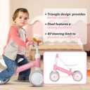Liberry Baby Balance Bike with Adjustable Seat, Toddler First Ride-On Toy for 1-2 Year Old, Girls Birthday Gift, 19.7*7.1*15.8