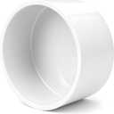 1 Pc 8 Inch PVC End Cap Fitting, SCH40 PVC Pipe Cap for 8.625 in OD Pipe, Heavy Duty White Socket Pipe End Cap for Plumbing, Irrigation, DIY Furniture & Garden Frames