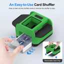 Automatic Card Shuffler|1-2 Deck Electric Card Shuffle Machine|Portable Rechargeable Batteries of Poker,Blackjack,Uno,Skip-Bo,Phase 10 More Playing Shuffler for Home Game,Travel