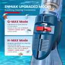 ENHULK Cordless Pool Vacuum, Upgraded Dual Mode, 22 GPM Powerful Suction, 13.4" Wide Head & 98.4" Telescopic Pole, 4 Filter Units, 1H Runtime, Handheld Pool Cleaner for Above/Inground Pools, PC20