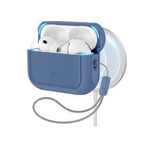 ESR for AirPods Pro 3 Case, Compatible with AirPods Pro 3rd Generation Case (2025), Compatible with MagSafe, Full Drop Protection Cover with Lanyard, Dark Blue