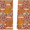 XCHI Fall Rustic Maple Leaves Dish Towels 18x26 Inch Autumn Hand Kitchen Towels Dishcloth Home Decorations Set of 2