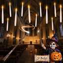 Halloween Decorations Floating Candles with Wand: 20Pcs Flameless Floating Candles with LED Warm Lights Battery Operated Magic Candle for Birthday Gifts Halloween Party Decorations Indoor Home Decor