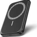 Magnetic Phone Charger 10000mAh, 15W Wireless Portable Phone Charger, 20W USB C Fast Charging Magnetic Battery Pack for iPhone 16/15/14/13/12 Series-Black