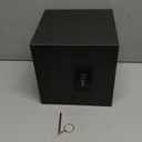 Piggy Bank for Adults, Stainless Steel Password Reusable Safe Bank, Metal Money Saving Box with Combination Lock for Cash Saving (Black, 7.9 inch)