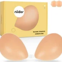 Niidor Adhesive Strapless Bra for Women Sticky Invisible Push up Silicone Bra for Backless Dress 2025 Upgraded Clasp Bras Bra Size B